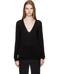 Rick Owens - Temple V Neck Pull Sweater - Lyst