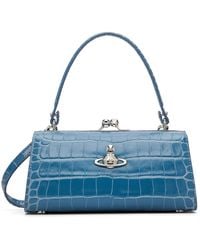 Vivienne Westwood - Emboss Croc Leather Doll Xl Frame Bag - Lyst