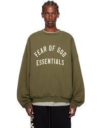 Fear Of God - Khaki Crewneck Sweatshirt - Lyst