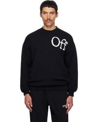 Off-White c/o Virgil Abloh - 'Ow' Shared Logo Knit Crewneck Sweater - Lyst