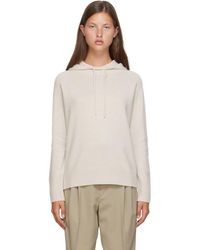 Max Mara Off-white Cashmere Saigon Hoodie