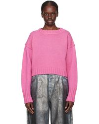 Acne Studios - Pink Crewneck Sweater - Lyst