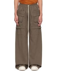 Rick Owens - Gray Creatch Wide Cargo Pants - Lyst
