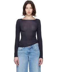 Miaou - T-Shirt Amelia Noir Et Blanc - Lyst
