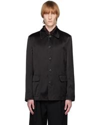 Dries Van Noten - Black Spread Collar Jacket - Lyst
