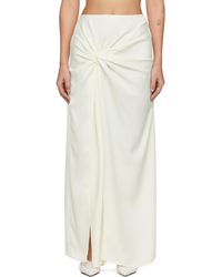 Beaufille - Jupe Longue Imogen Blanc Cassé - Lyst