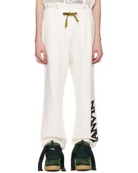 Lanvin - Pantalon de survêtement blanc édition future - Lyst