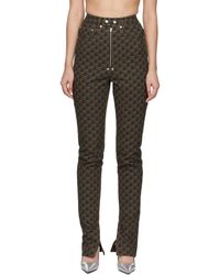 BONBOM - Monogram Slit Bottom Jeans - Lyst