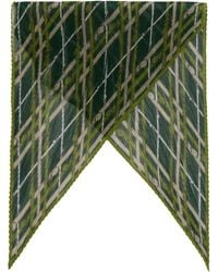 Burberry - Belt Check Silk Chiffon Scarf - Lyst