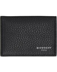 Givenchy - Flap Grained Leather Card Holder - Lyst