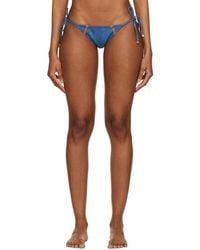 Agent Provocateur - Blue Ellah Denim Bikini Bottoms - Lyst