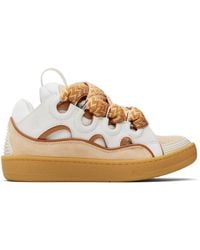Lanvin - Curb Leather Sneakers - Lyst