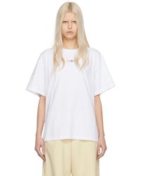 MM6 by Maison Martin Margiela - White Patch T-shirt - Lyst