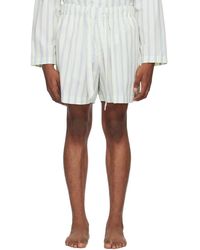Tekla - Off- & Drawstring Pyjama Shorts - Lyst