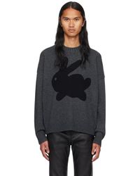 JW Anderson - Gray Bunny Sweater - Lyst