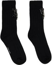 Simone Rocha - Embellished Rose Ankle Socks - Lyst