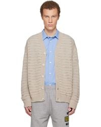 MM6 by Maison Margiela - Open-Knit Stripe Cardigan - Lyst
