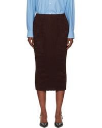 Issey Miyake - October Spongy-58 Midi Skirt - Lyst