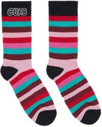 Lanvin - 'Curb' Striped Cotton Socks - Lyst