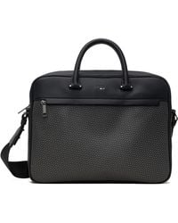 BOSS - B Monogram Signature Stripe Briefcase - Lyst