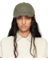 A.P.C. - Khaki Charlie Baseball Cap - Lyst