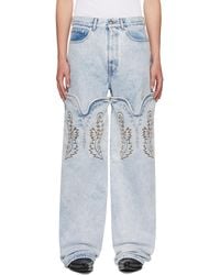 Y. Project - Ssense Exclusive Maxi Cowboy Cuff Jeans - Lyst