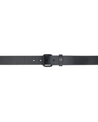 Fred Perry - Black Burnished Leather Belt - Lyst