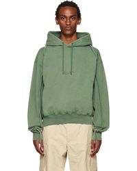 Jacquemus Le Sweatshirt Brodé in Green for Men Mens Clothing Activewear gym and workout clothes Sweatshirts 