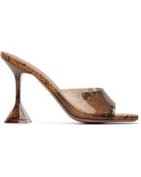 AMINA MUADDI - Lupita Glass Slipper 95 Heeled Sandals - Lyst