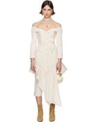 Renaissance Renaissance - Ssense Exclusive Bridal Capsule Coco Minidress - Lyst