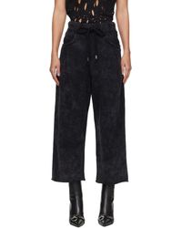 R13 - Cropped Pleated Sweatpants - Lyst