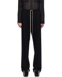 Rick Owens - ブラック Hollywood Dietrich ドローストリング トラウザーズ - Lyst