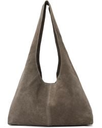 St. Agni - Taupe Suede Soft Bag - Lyst