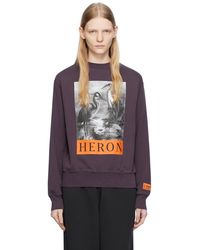 Heron Preston - Purple Graphic Sweatshirt - Lyst