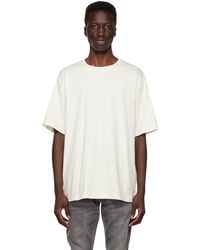 Rag & Bone - Ragbone t-shirt blanc cassé à écusson - Lyst