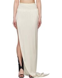 Rick Owens - Off- Hollywood Slit Maxi Skirt - Lyst