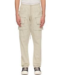 Rick Owens - Off-white Creatch Cargo Pants - Lyst