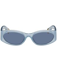Jacquemus - Lunettes de soleil 'les lunettes ovalo' bleues - Lyst