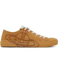 Vivienne Westwood - Tan Low-Top Plimsoll Sneakers - Lyst