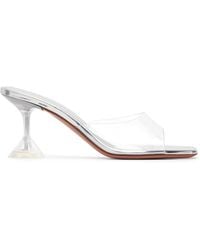 AMINA MUADDI - Lupita Glass Slipper 70 Heeled Sandals - Lyst