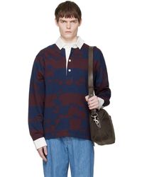 Dries Van Noten - Burgundy Jacquard Polo - Lyst