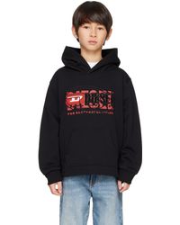 DIESEL - キッズ｜ブラック ロゴ フーディ - Lyst