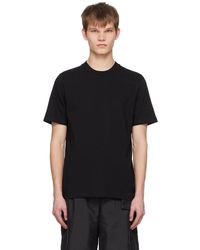 Jil Sander - T-shirt noir à col ras du cou - Lyst
