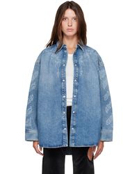 Off-White c/o Virgil Abloh - Paisley Lover Denim Shirt - Lyst