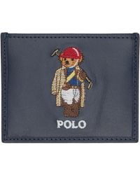 Polo Ralph Lauren - Polo Bear Leather Card Holder - Lyst