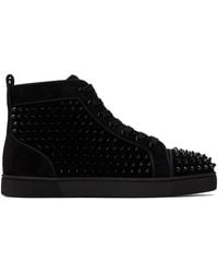 Christian Louboutin - Louis Orlato Suede High-top Sneakers - Lyst