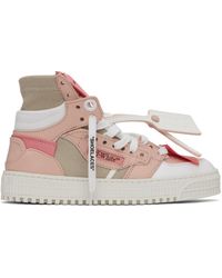 Off-White c/o Virgil Abloh - Pink & Beige 3.0 Off Court Sneakers - Lyst