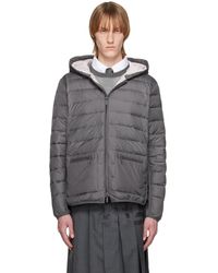 Thom Browne - Gray Ultra Light Down Jacket - Lyst