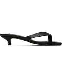 TOTEME - Leather Flip Flop Heeled Sandals - Lyst