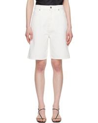Loulou de Saison - Off- Isu Denim Shorts - Lyst